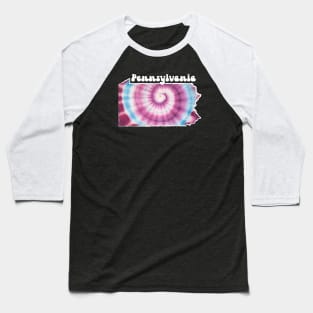 Pennsylvania Tie Dye Baseball T-Shirt